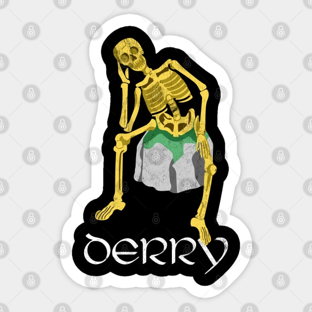 Derry, NI Sticker by feck!